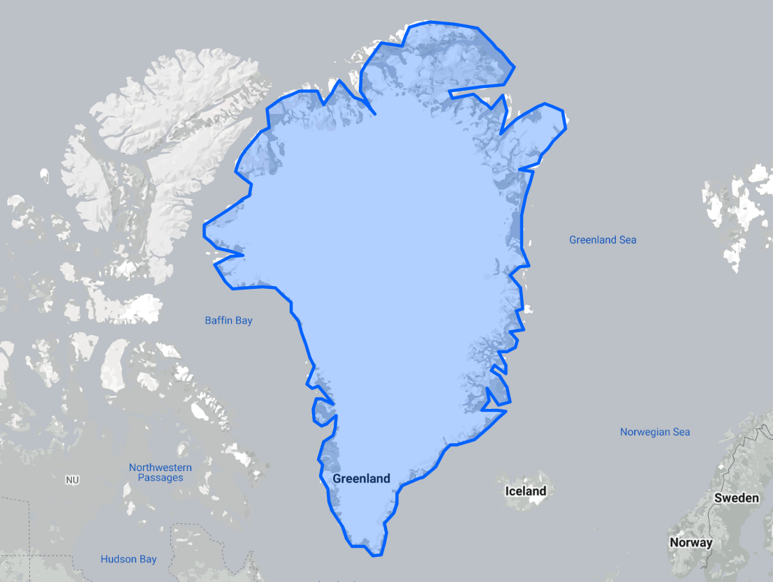 What are the real sizes of countries? - CityMonitor - Actual Size Of Greenland Compared To Us
